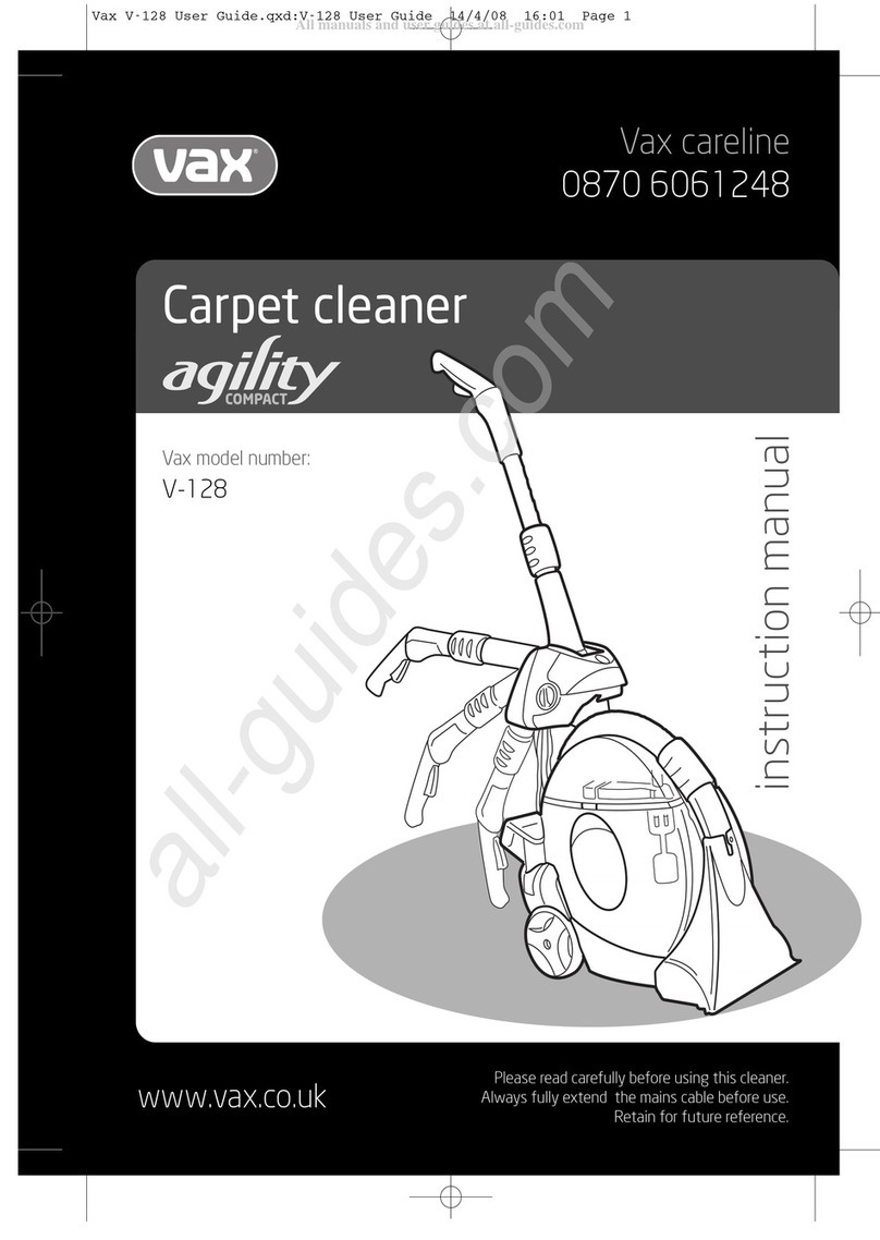 Vax agility COMPACT Manual de usuario