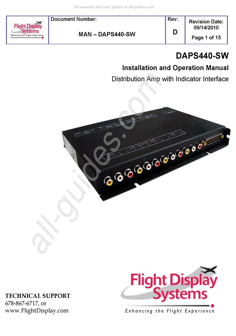 Flight Display Systems DAPS440-SW Manual de usuario