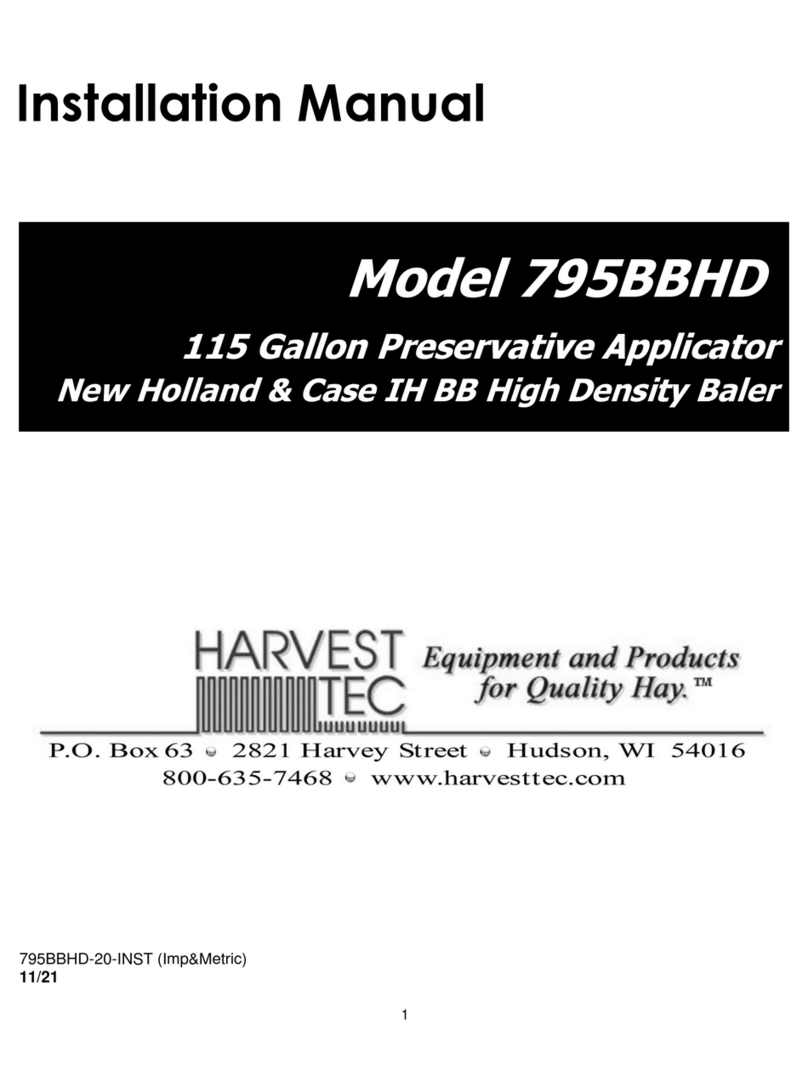 Harvest TEC 795BBHD Manual de usuario