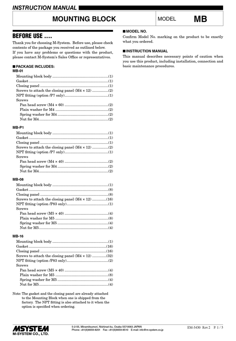 M-system MB Manual de usuario