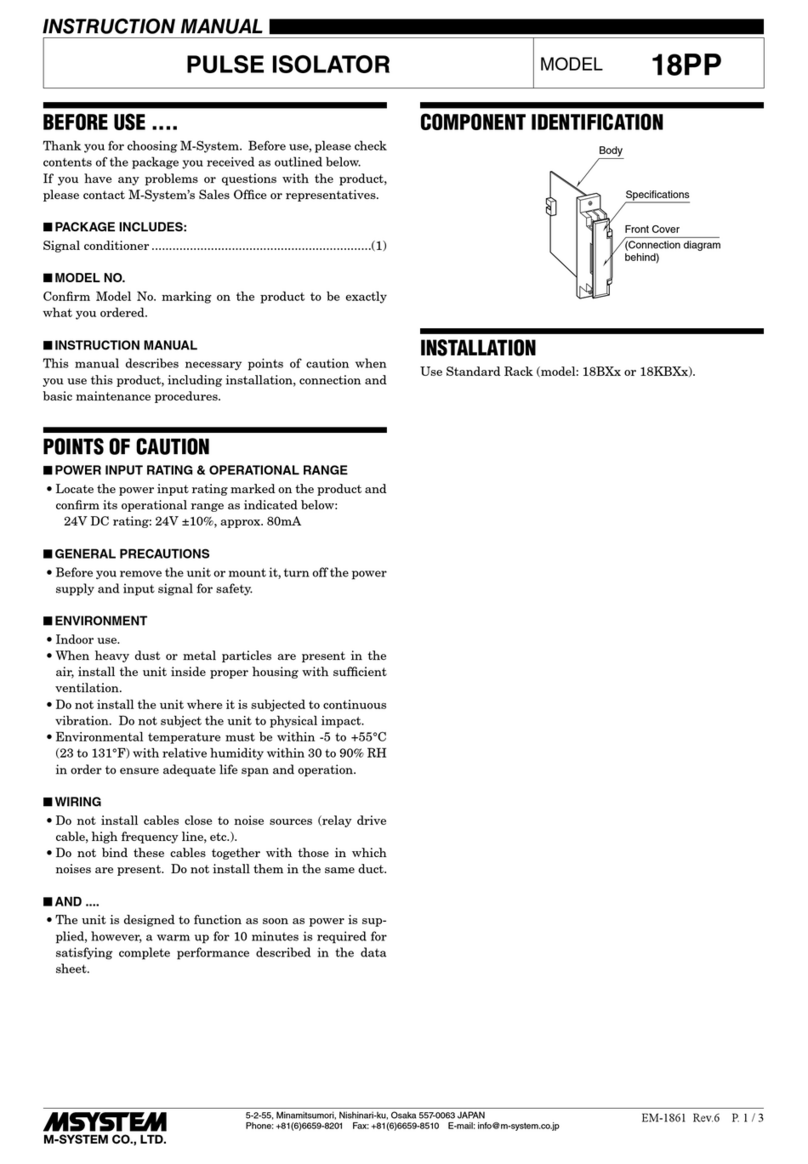 M-system 18PP Manual de usuario