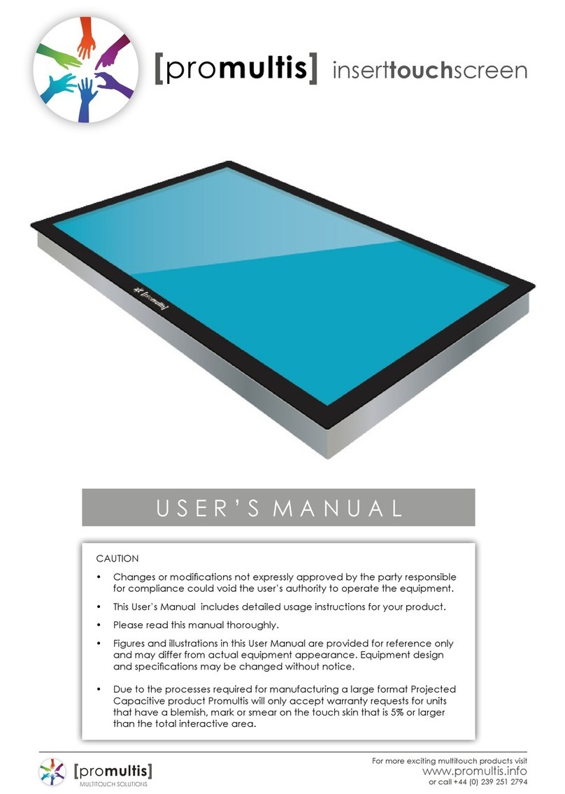 PROMULTIS inserttouchscreen Manual de usuario PROMULTIS inserttouchscreen Manual de usuario