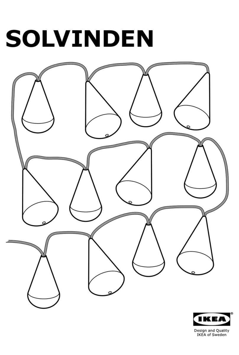 IKEA SOLVINDEN Manual de usuario