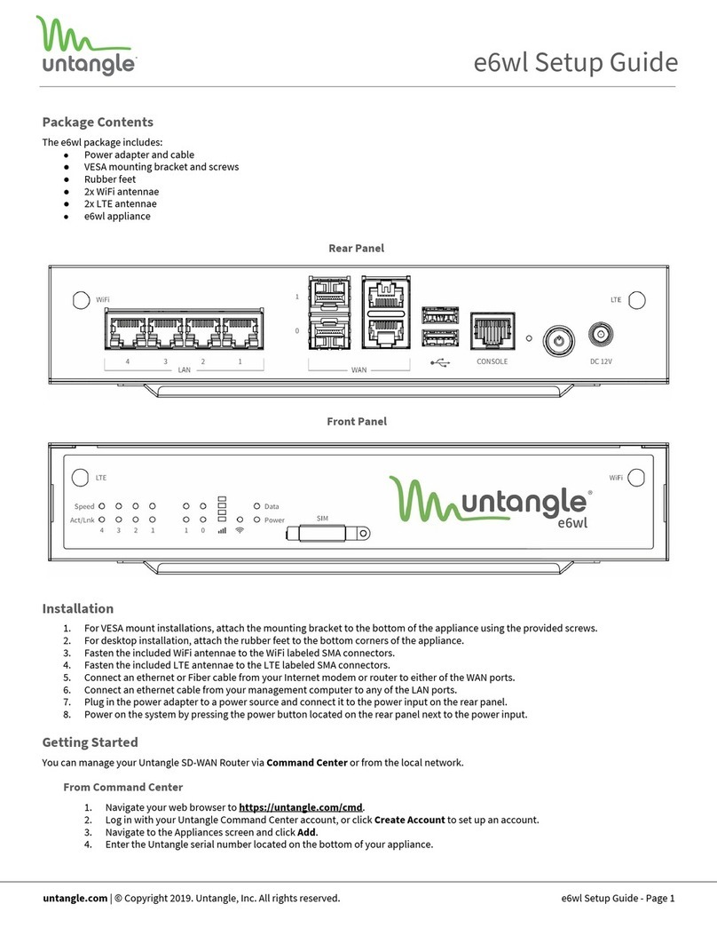 Untangle e6wl Manual de usuario