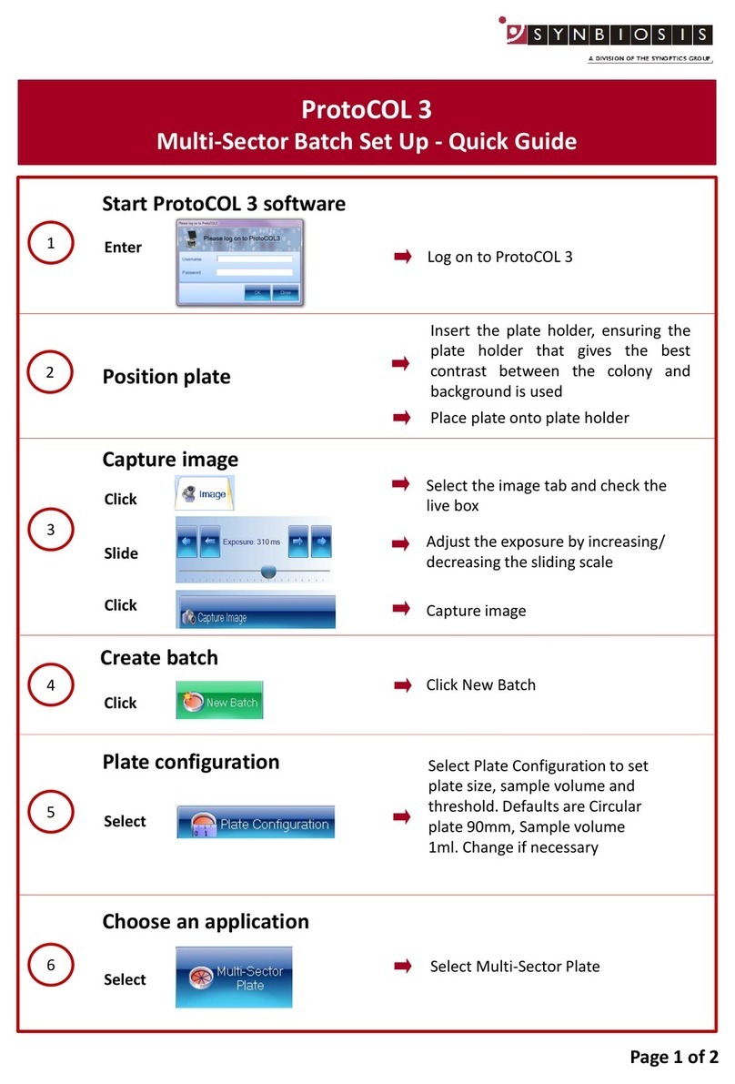 SynOptics SYNBIOSIS ProtoCOL 3 Manual de usuario SynOptics SYNBIOSIS ProtoCOL 3 Manual de usuario