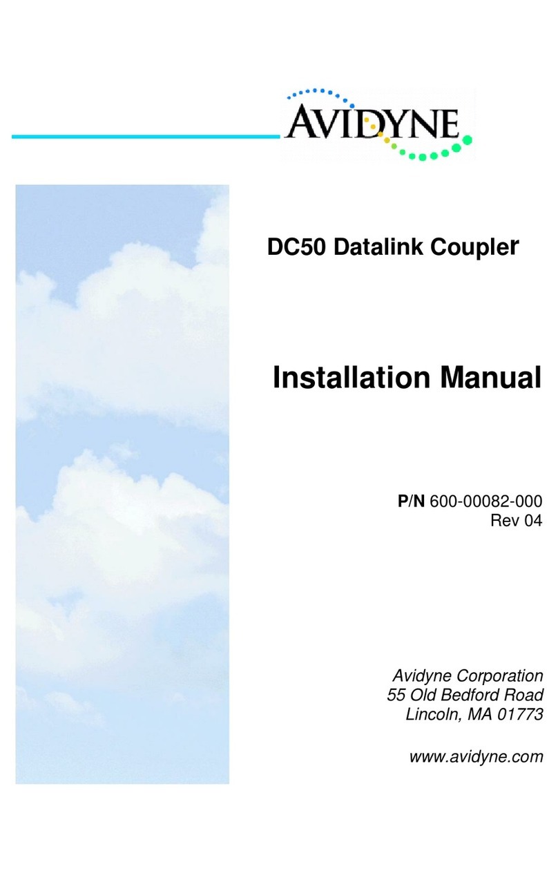 Avidyne DC50 Manual de usuario