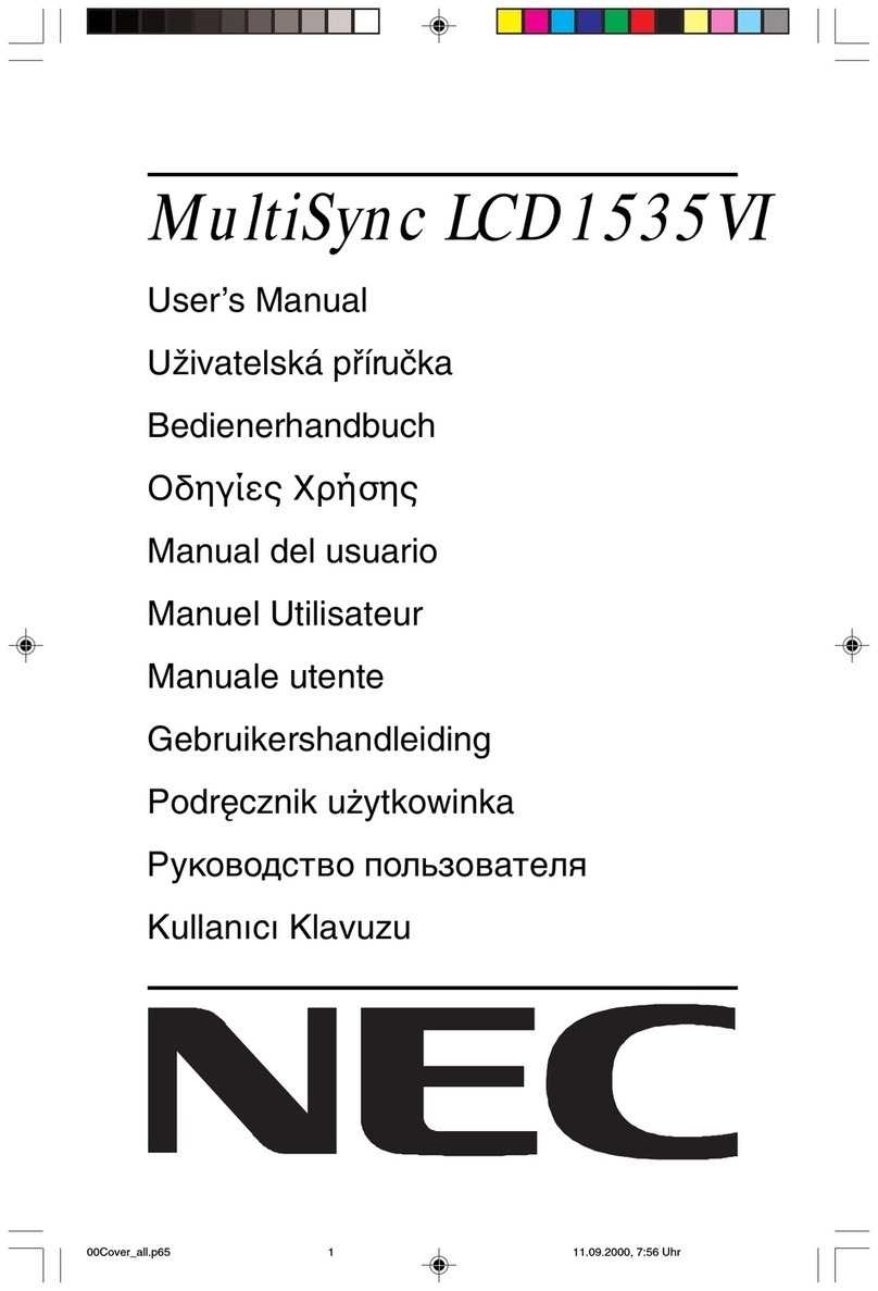 NEC MultiSync LCD1535VI Manual de usuario