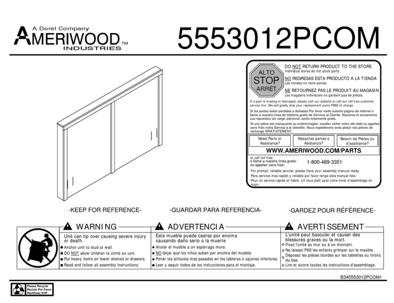Dorel Ameriwood 5553012PCOM Manual de usuario