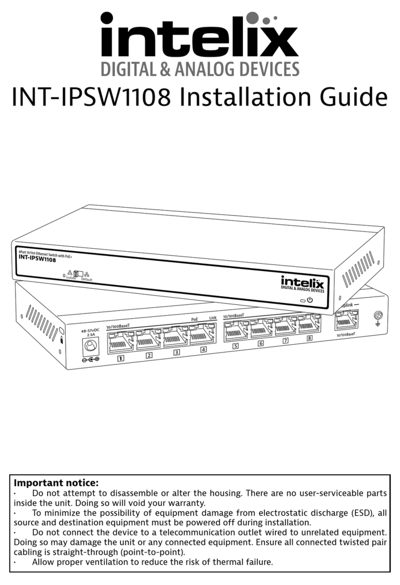 Intelix INT-IPSW1108 Manual de usuario