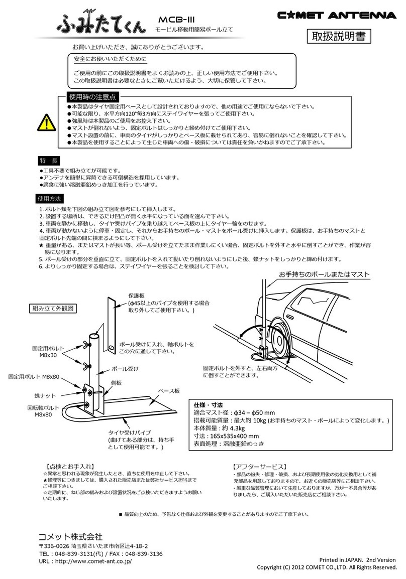 Comet MCB-III Manual de usuario