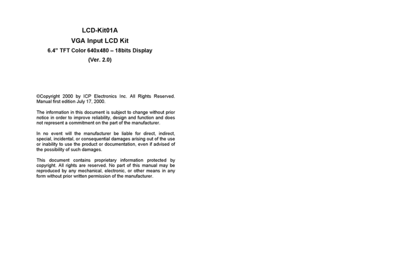 ICP Electronics LCD-Kit01A Manual de usuario