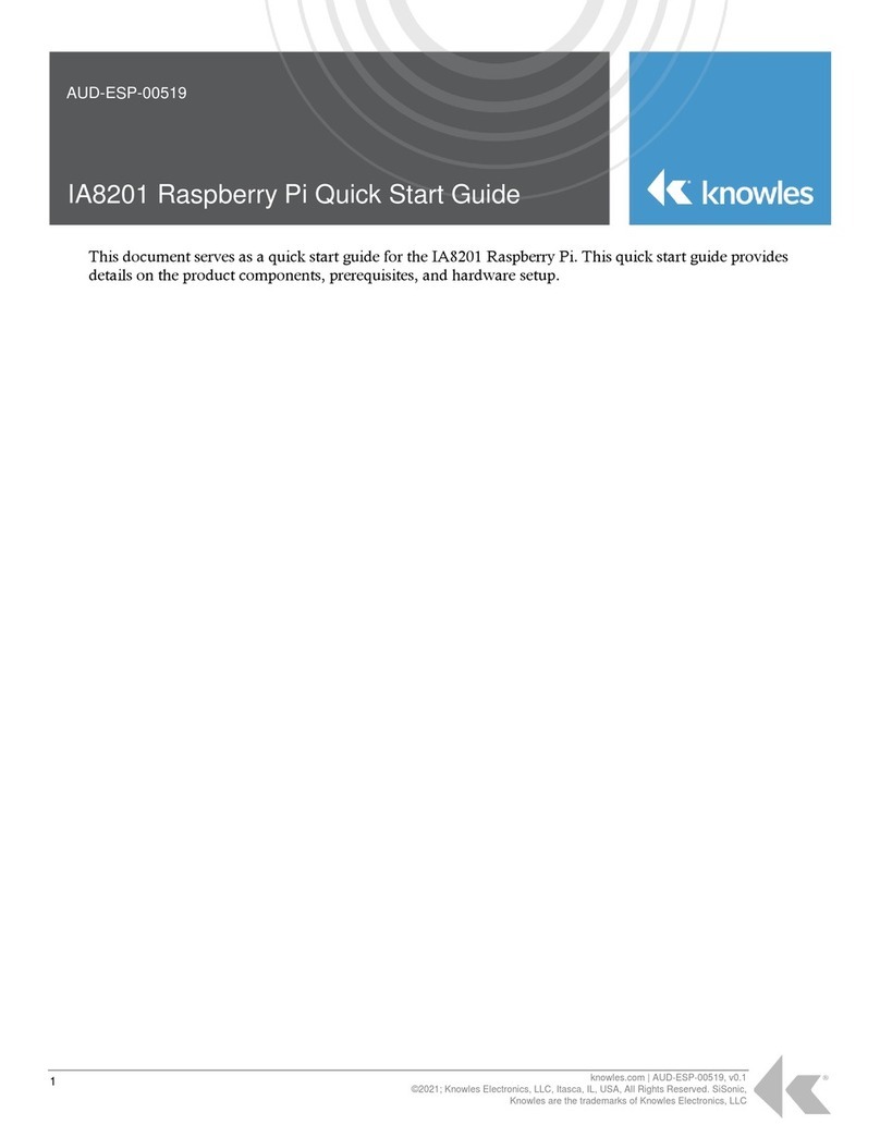 Knowles IA8201 Raspberry Pi Manual de usuario
