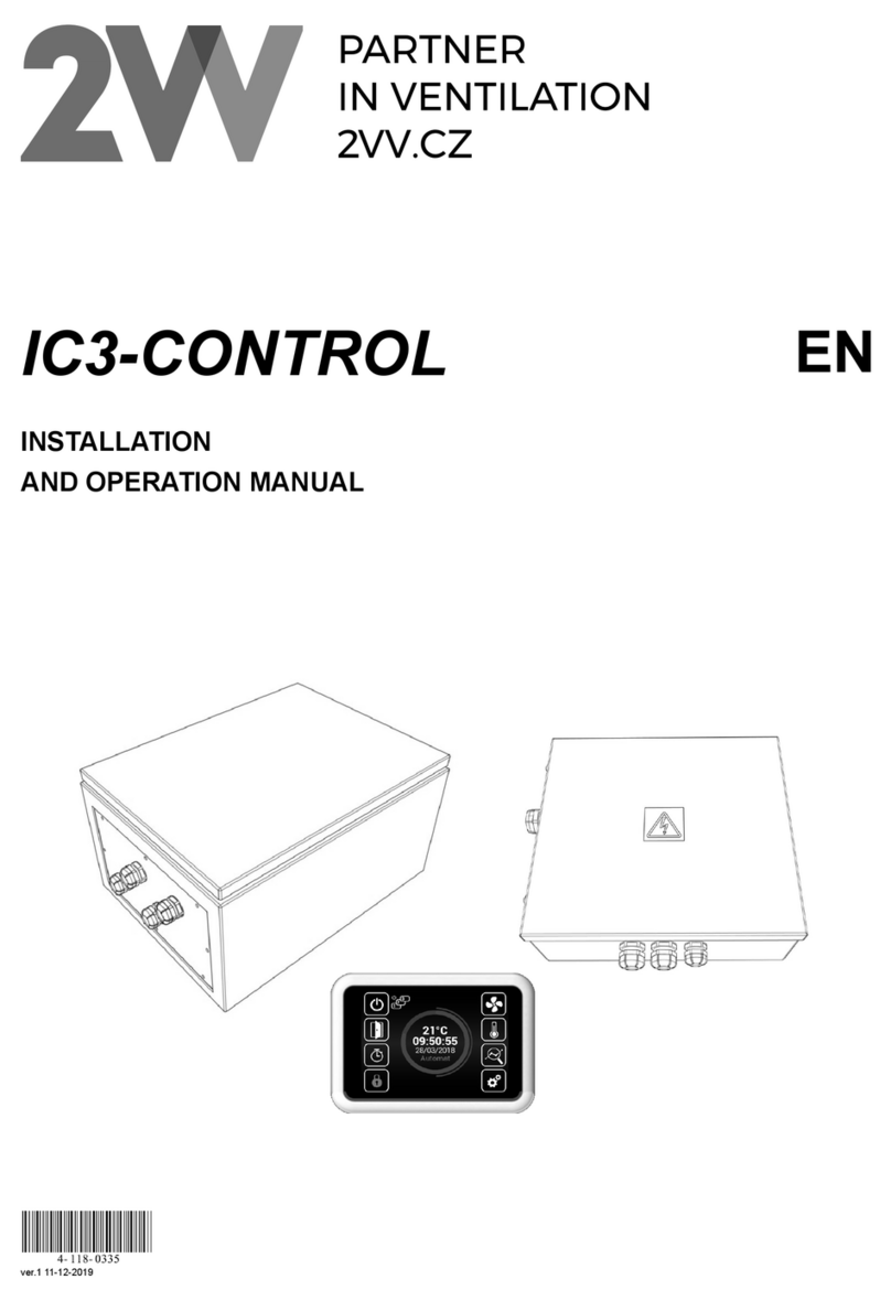 2VV IC3-CONTROL Manual de usuario 2VV IC3-CONTROL Manual de usuario