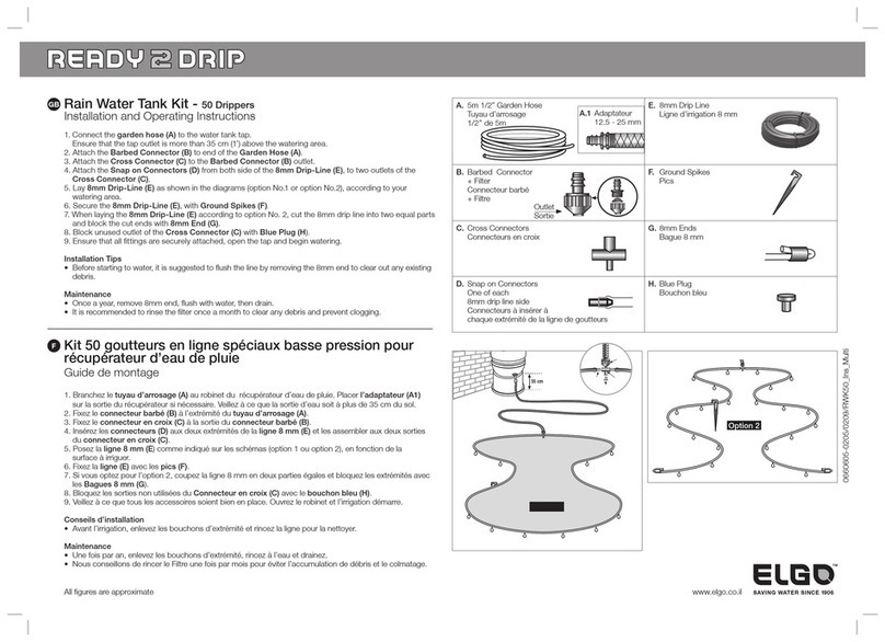 Elgo Ready2Drip Manual de usuario