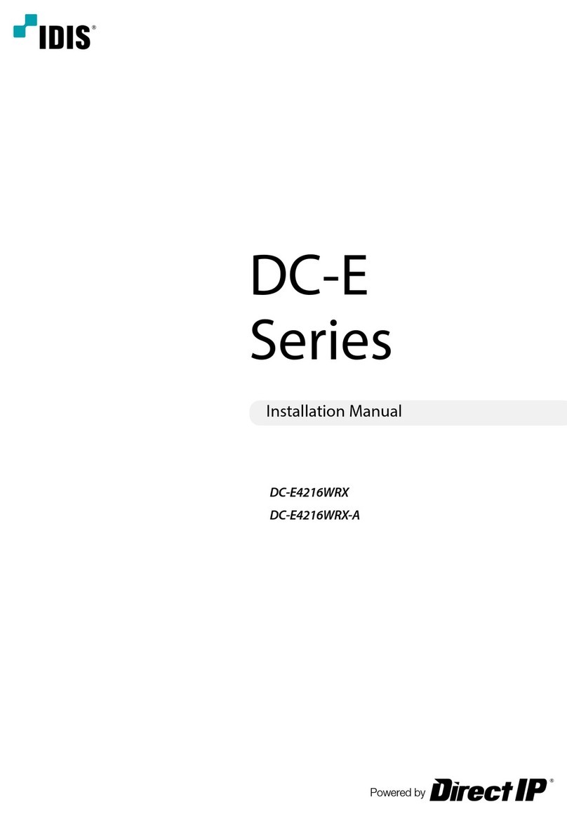 Idis DC-E SERIES Manual de usuario