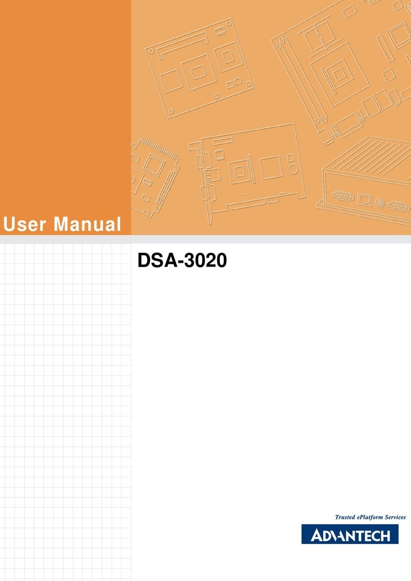 Advantech DSA-3020 Manual de usuario