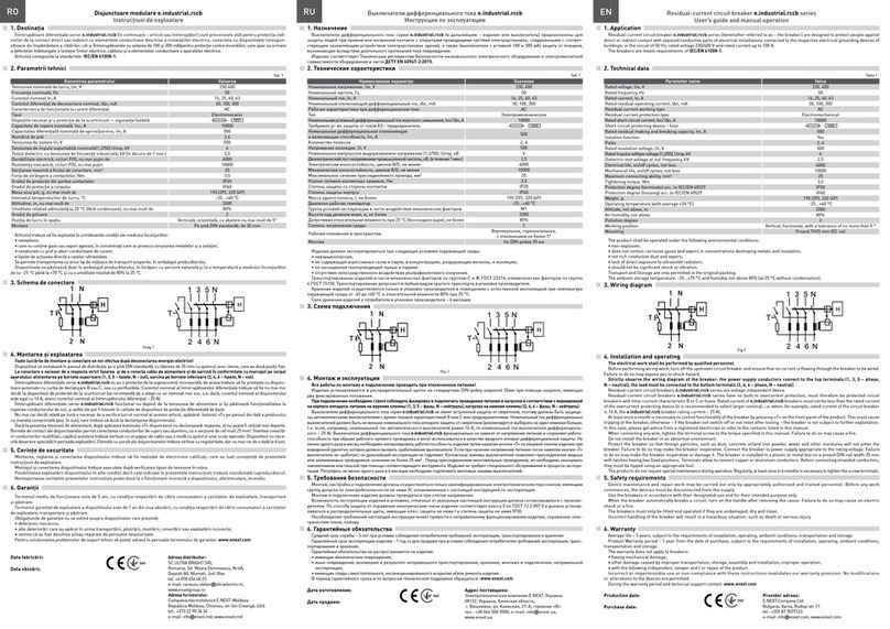 Next e.industrial.rccb Series Manual de usuario Next e.industrial.rccb Series Manual de usuario