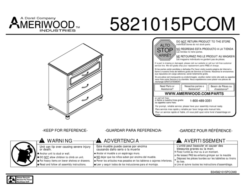 Dorel Ameriwood 5821015PCOM Manual de usuario
