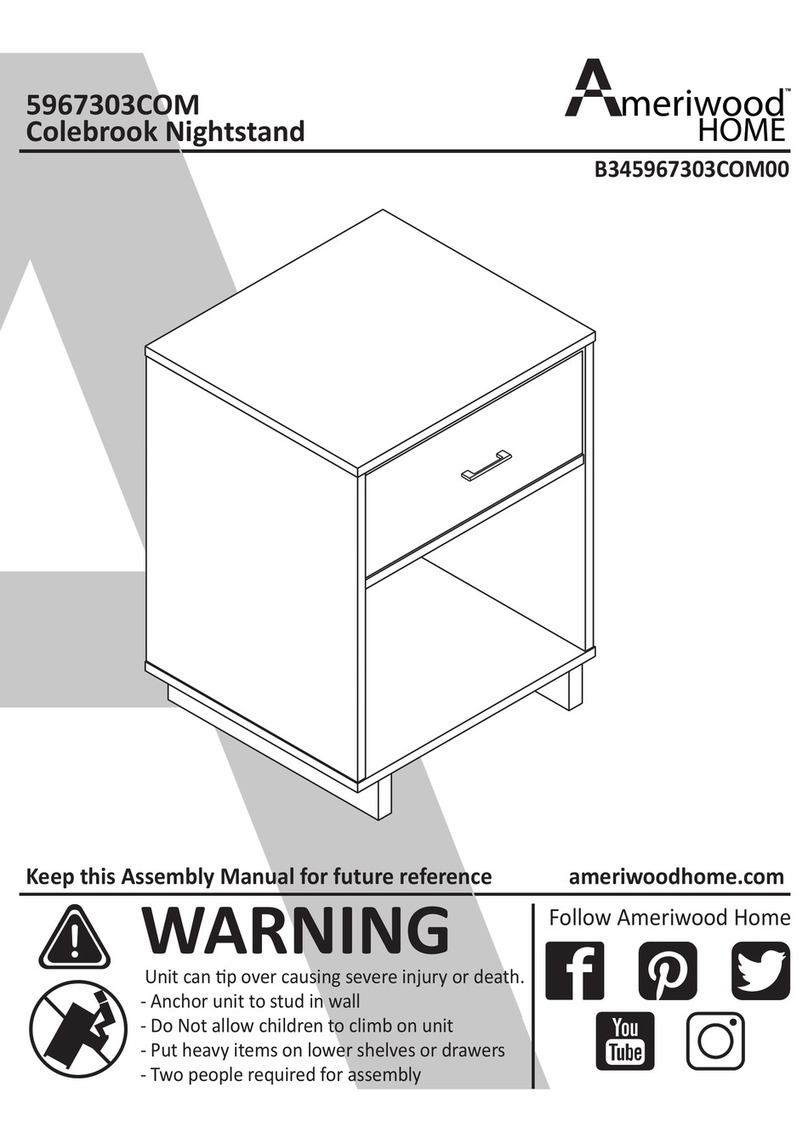 Ameriwood HOME Colebrook 5555555COM Manual de usuario Ameriwood HOME Colebrook 5555555COM Manual de usuario