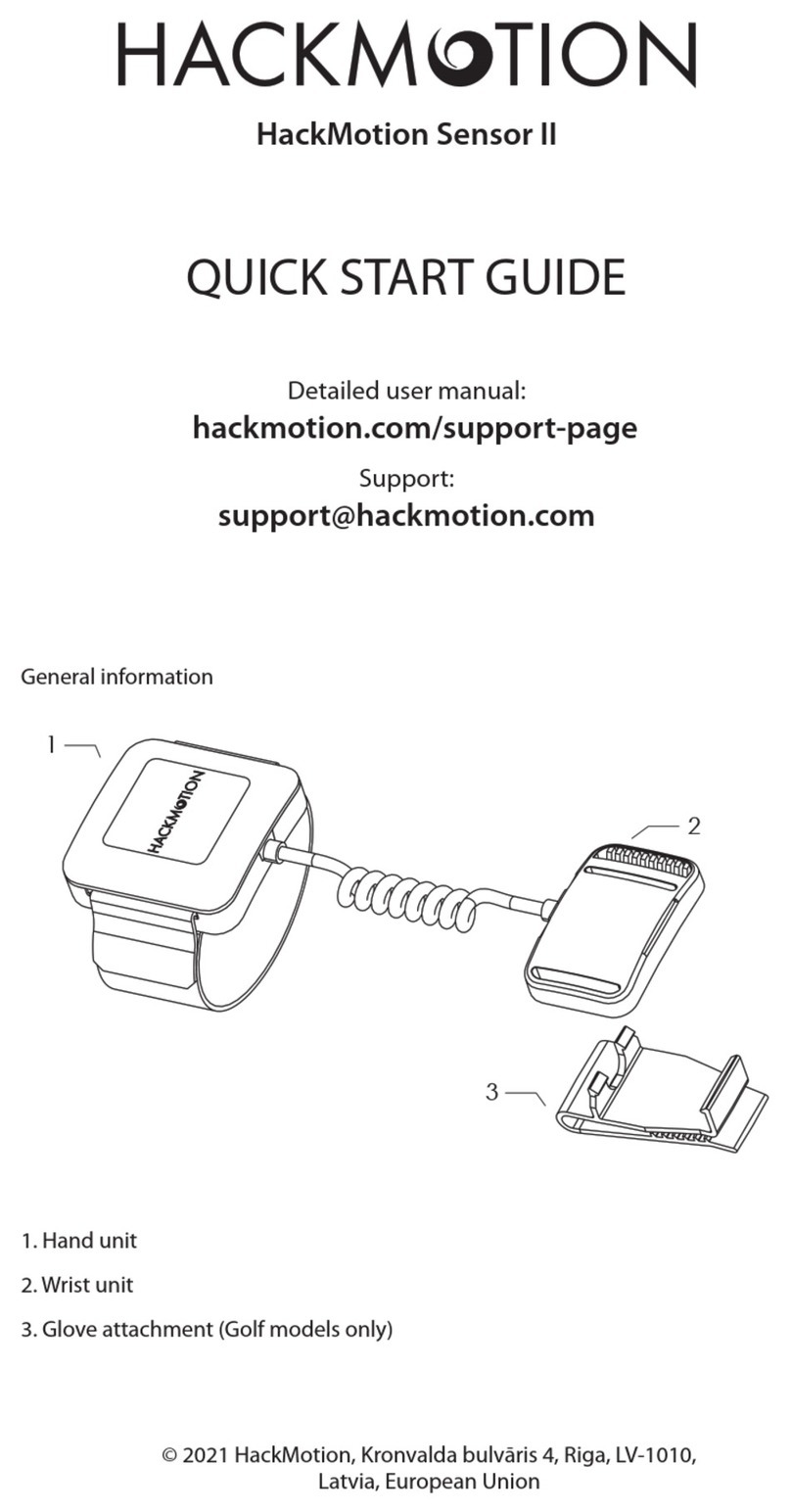 HACKMOTION HackMotion Sensor II Manual de usuario