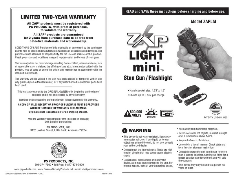 Zap LIGHT mini Manual de usuario Zap LIGHT mini Manual de usuario