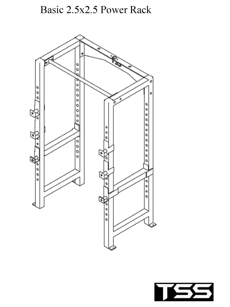 TSS Basic 2.5x2.5 Power Rack Manual de usuario