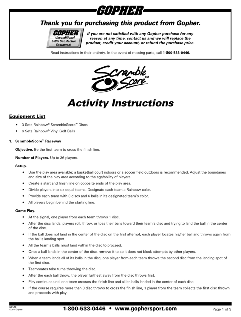 Gopher Rainbow ScrambleScore Manual de usuario