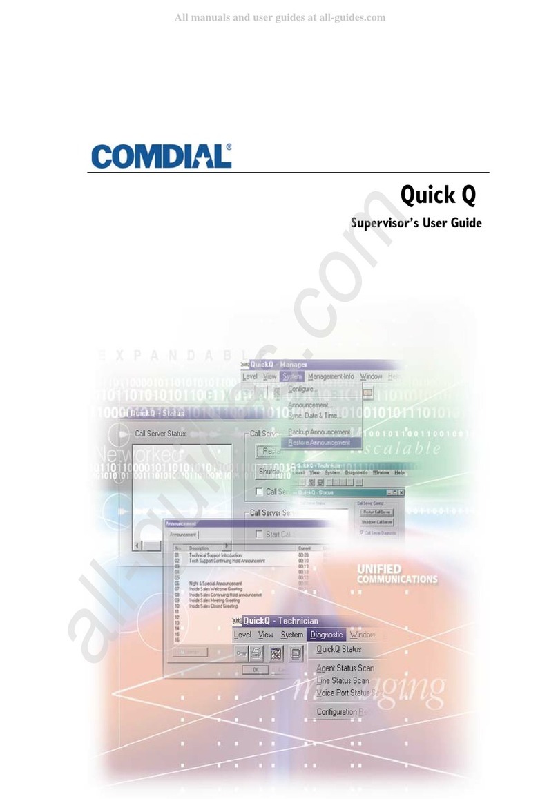 Comdial Quick Q Manual de usuario