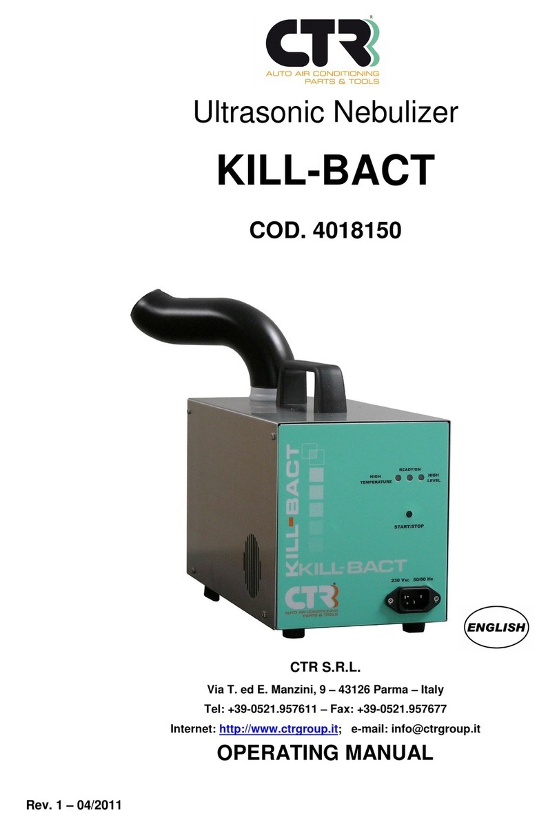 CTR KILL-BACT Manual de usuario