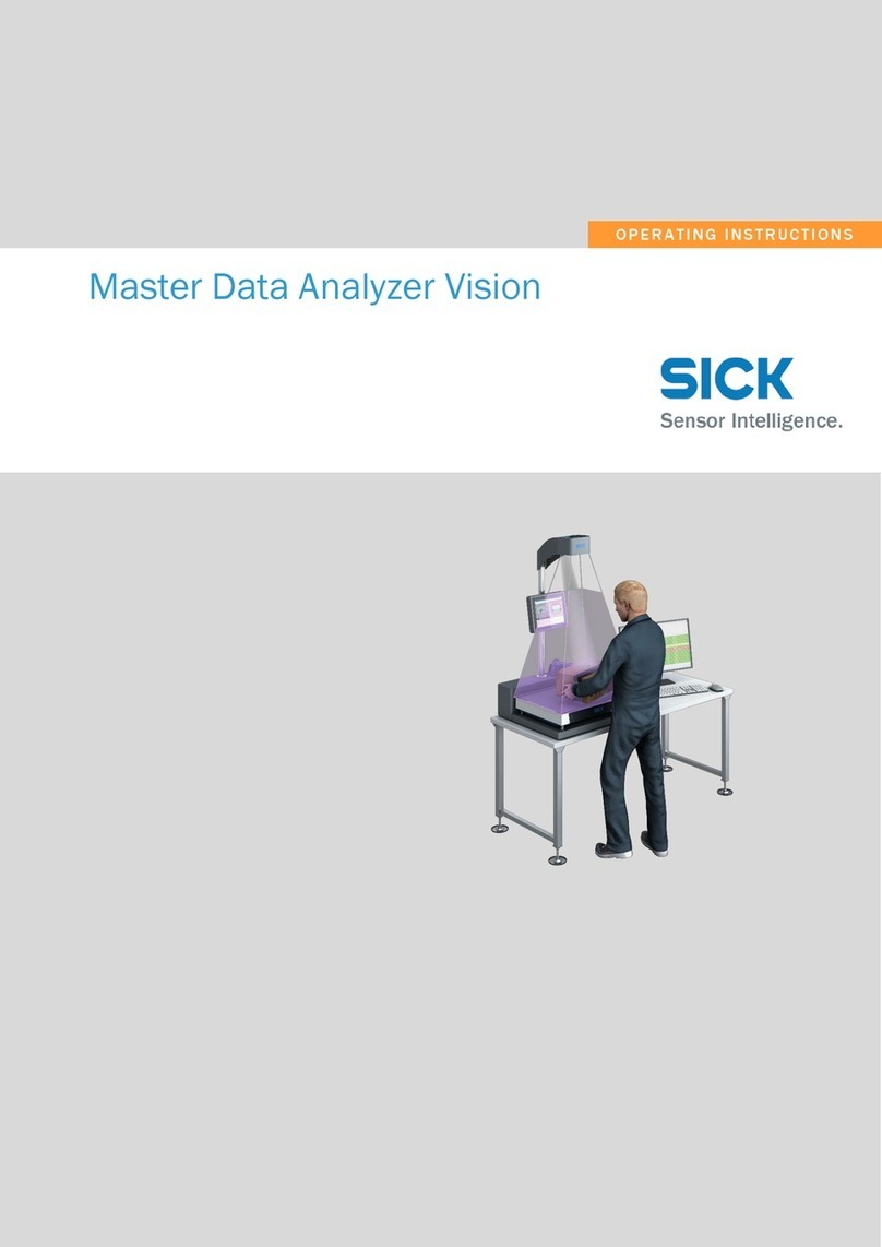 SICK Master Data Analyzer Vision Manual de usuario