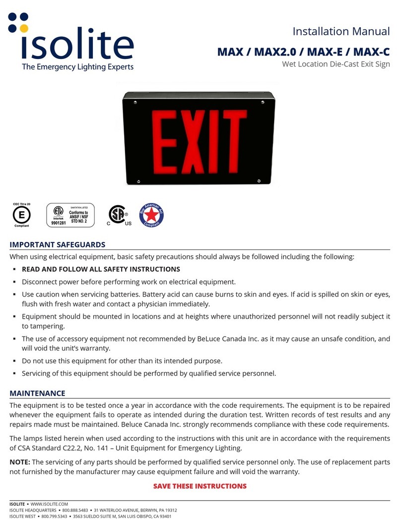 Isolite MAX Manual de usuario