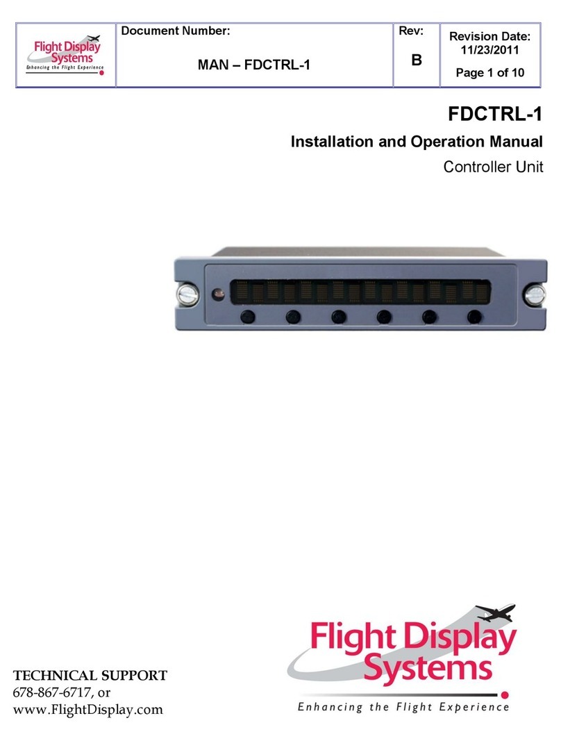 Flight Display Systems FDCTRL-1 Manual de usuario