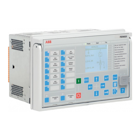 ABB REM620 Manual de usuario