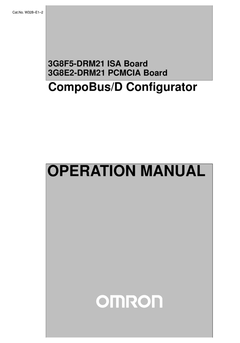 Omron 3G8F5-DRM21 Manual de usuario