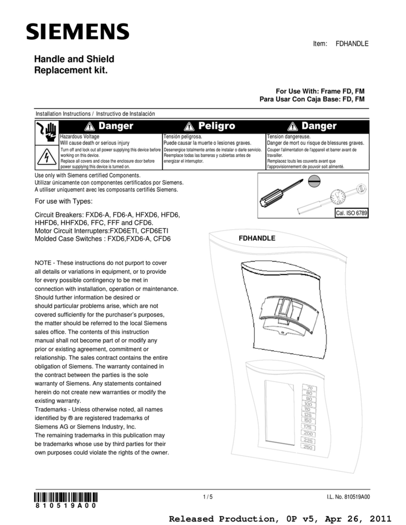 Siemens FDHANDLE Manual de usuario