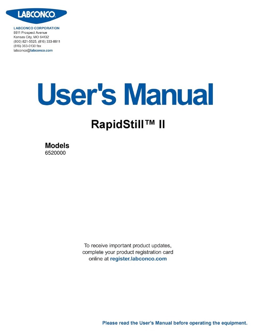 Labconco RapidStill II Manual de usuario