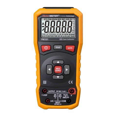 PEAKMETER PM7221 Manual de usuario