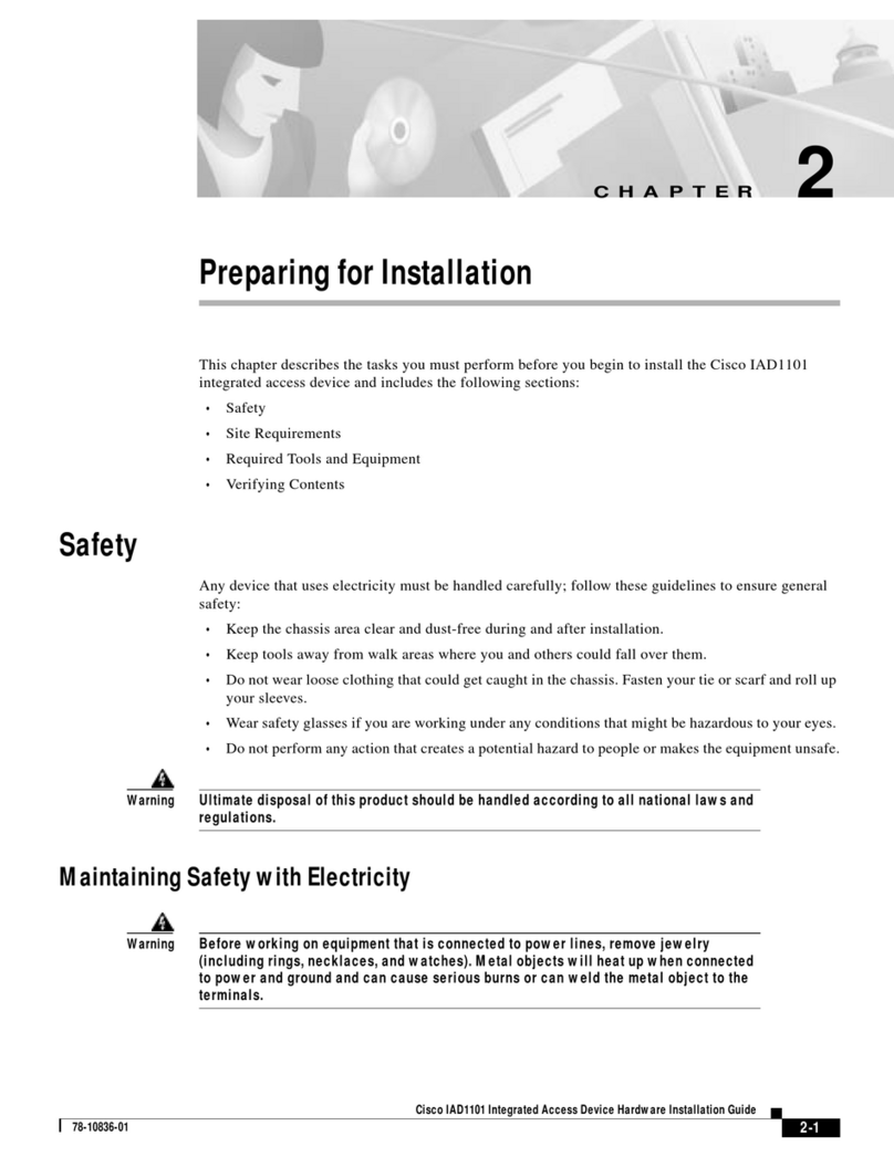 Cisco IAD1101 Manual de usuario Cisco IAD1101 Manual de usuario
