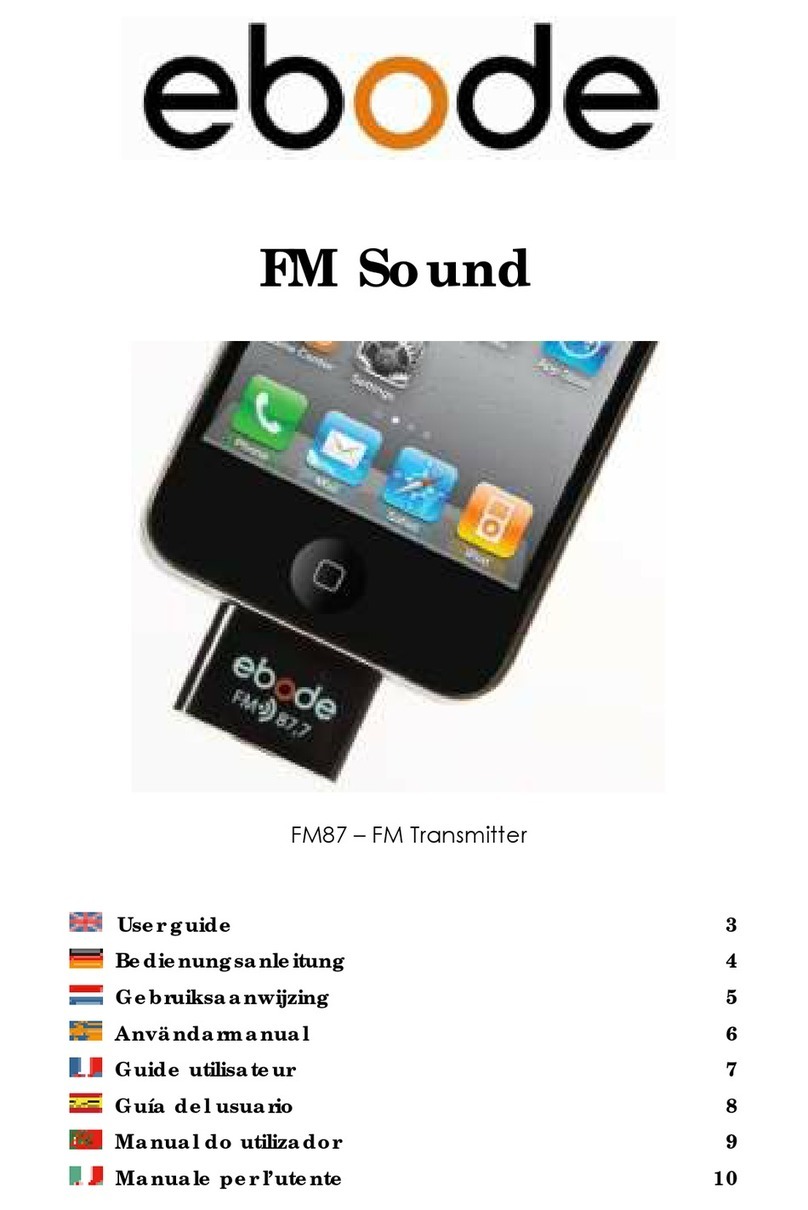 Ebode FM87 Manual de usuario