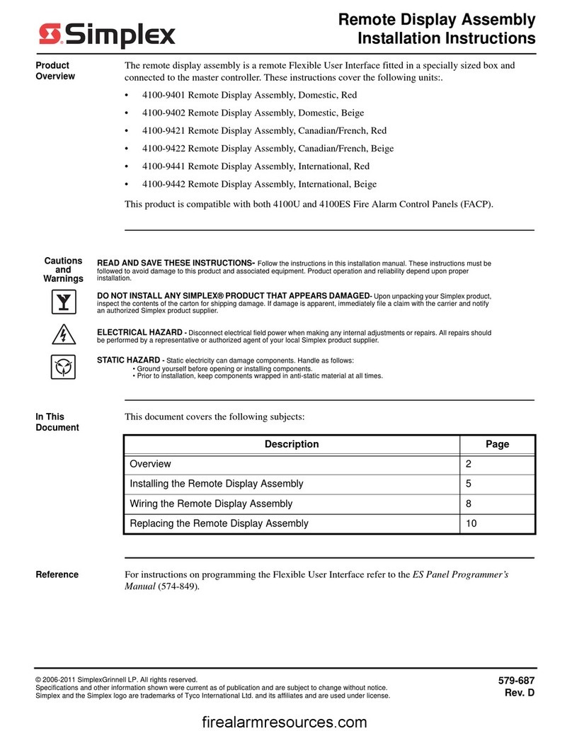 Simplex 4100-9401 Manual de programación