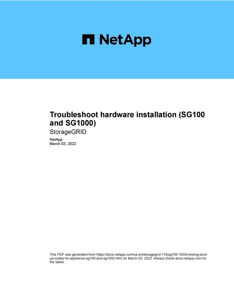 NetApp StorageGRID SD100 Manual de usuario NetApp StorageGRID SD100 Manual de usuario