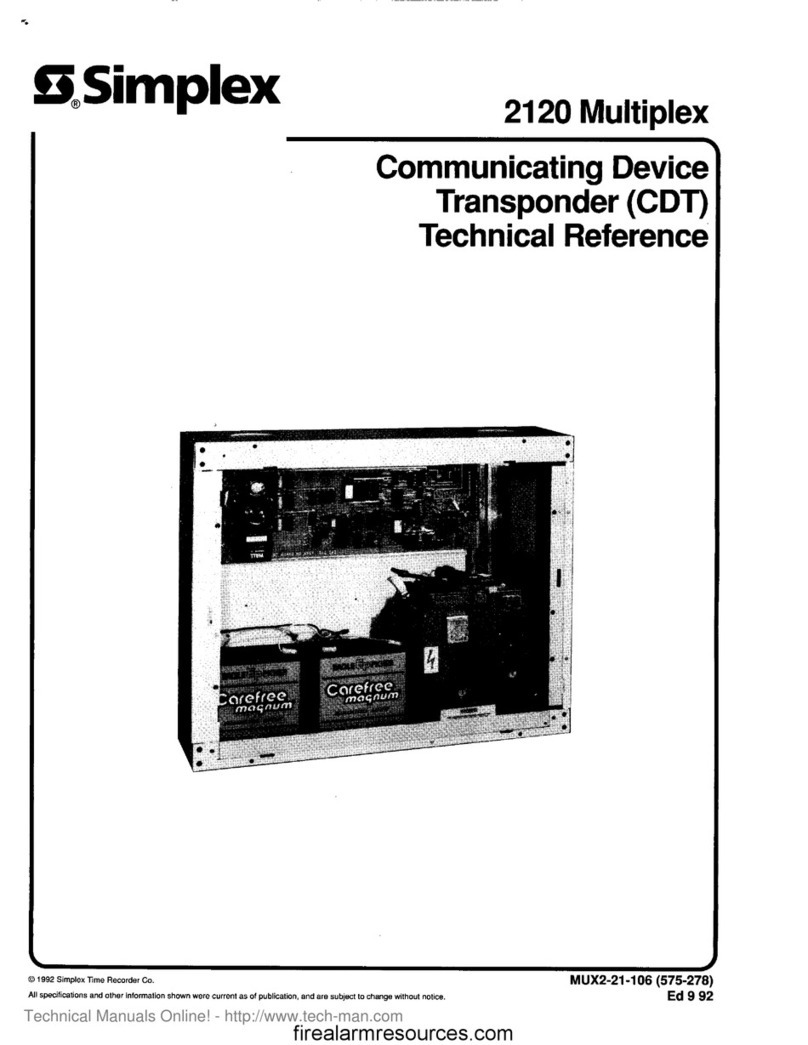 Simplex 2120 Manual de uso y cuidado