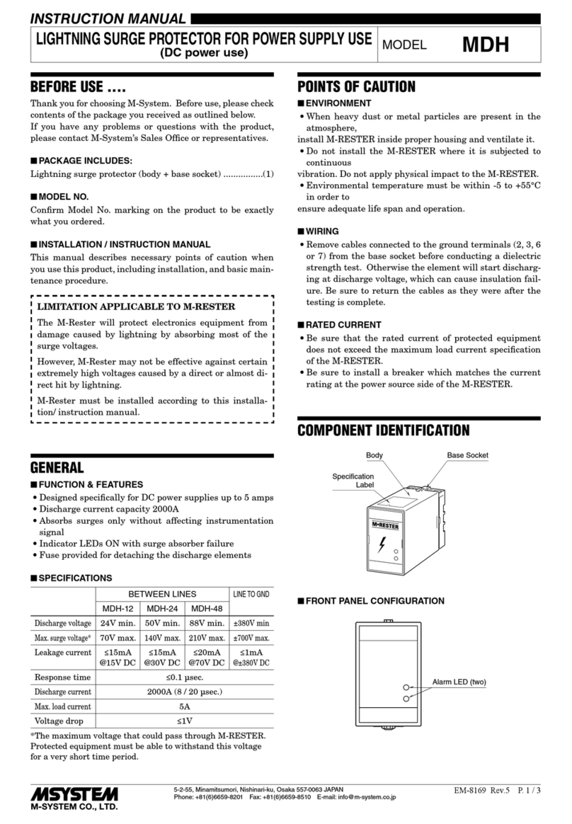 M-system MDH Manual de usuario