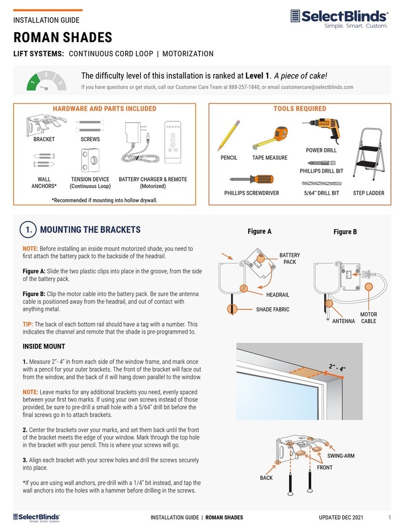 SelectBlinds Classic Manual de usuario SelectBlinds Classic Manual de usuario