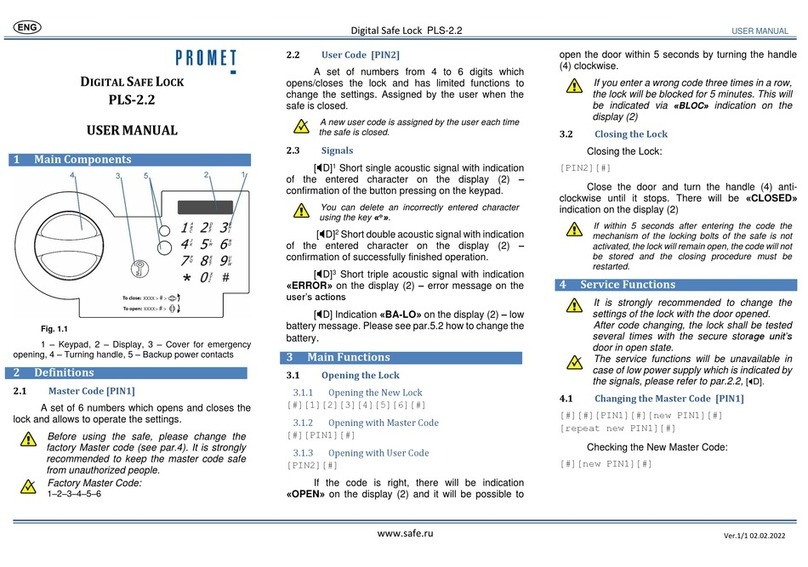 Promet PLS-2.2 Manual de usuario