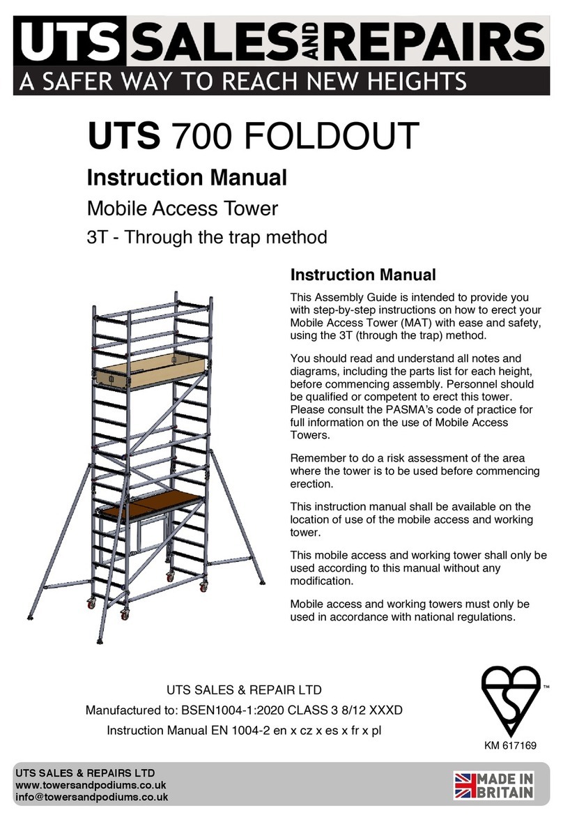 UTS 700 FOLDOUT Manual de usuario