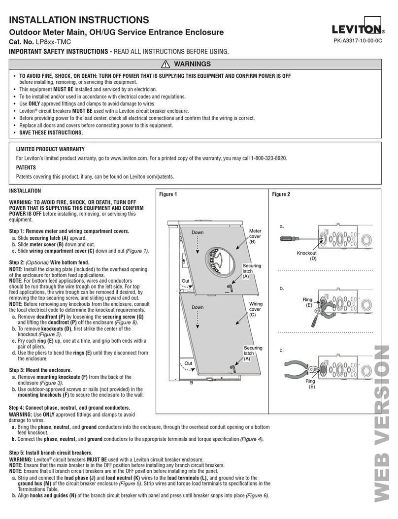 Leviton LP8 Series Manual de usuario