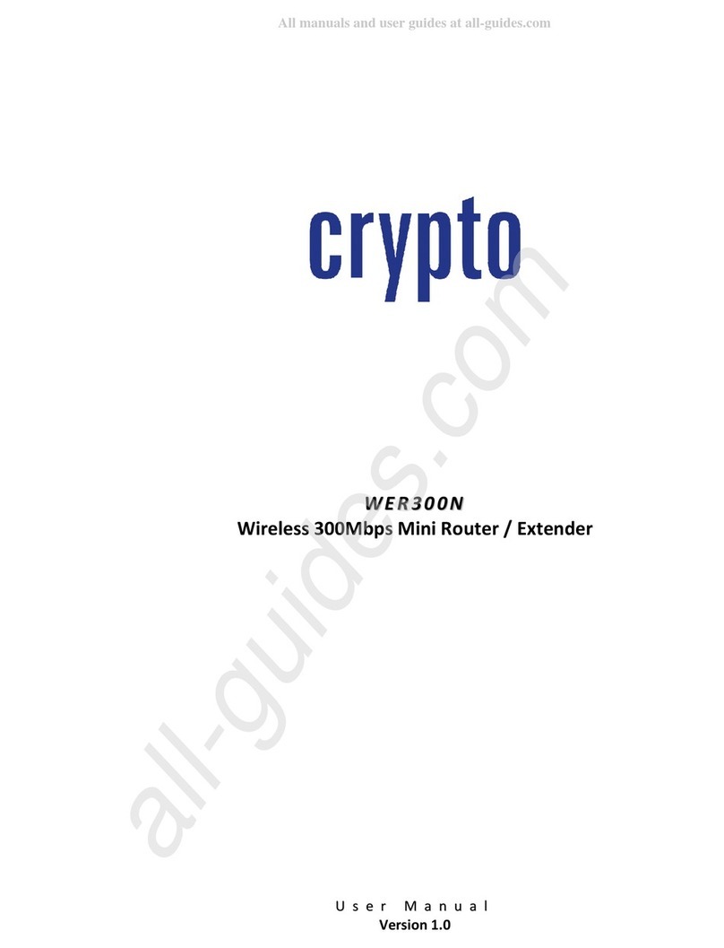 Crypto WER300N Manual de usuario Crypto WER300N Manual de usuario