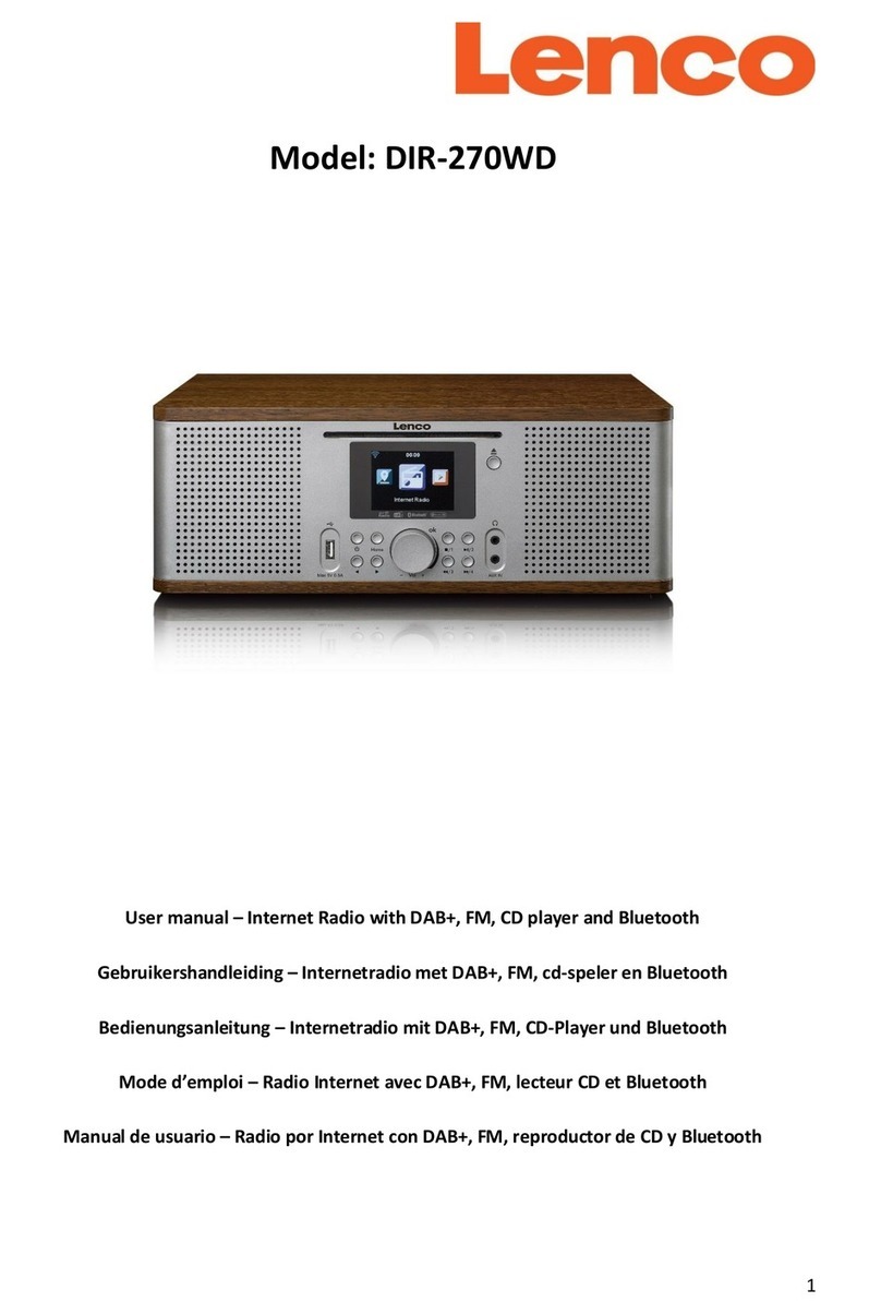 LENCO DIR-270WD Manual de usuario