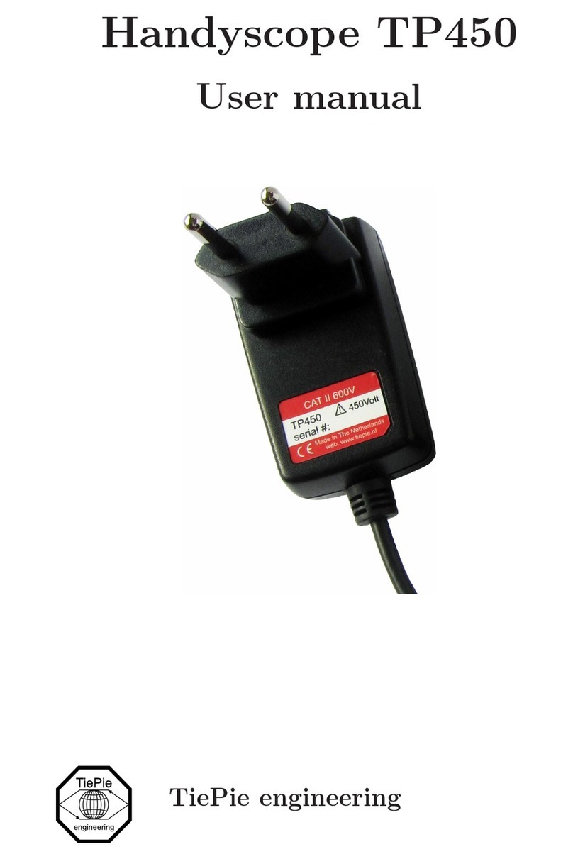 TiePie Handyscope TP450 Manual de usuario TiePie Handyscope TP450 Manual de usuario